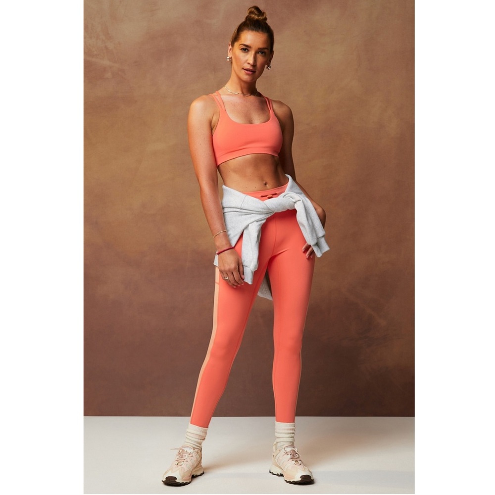 Fabletics Coral Leggings and Sports Bra Set